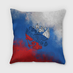 Подушка квадратная Триколор градиент, цвет: 3D-принт