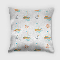 Подушка квадратная Мечты о море, цвет: 3D-принт