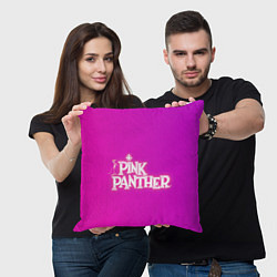 Подушка квадратная Pink panther, цвет: 3D-принт — фото 2