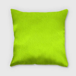 Подушка квадратная Лайм цвет: однотонный лаймовый, цвет: 3D-принт