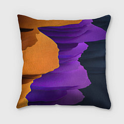Подушка квадратная Красочные слои, цвет: 3D-принт