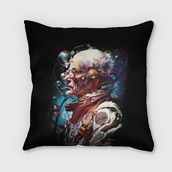 Подушка квадратная Космический старец, цвет: 3D-принт