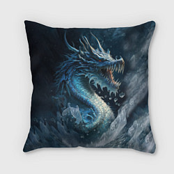 Подушка квадратная Ледяной дракон, цвет: 3D-принт