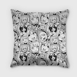 Подушка квадратная Anime hentai ahegao, цвет: 3D-принт