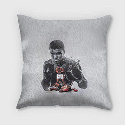 Подушка квадратная The greatest - Muhammad Ali, цвет: 3D-принт