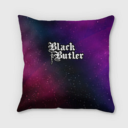 Подушка квадратная Black Butler gradient space, цвет: 3D-принт