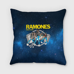 Подушка квадратная Ramones Road to ruin, цвет: 3D-принт