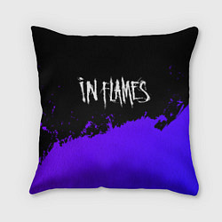 Подушка квадратная In Flames purple grunge, цвет: 3D-принт