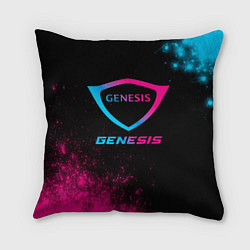 Подушка квадратная Genesis - neon gradient, цвет: 3D-принт