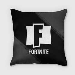 Подушка квадратная Fortnite glitch на темном фоне, цвет: 3D-принт