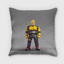 Подушка квадратная Homer Simpson - ninja - neural network, цвет: 3D-принт