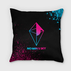 Подушка квадратная No Mans Sky - neon gradient