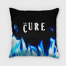 Подушка квадратная The Cure blue fire