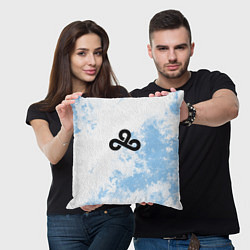 Подушка квадратная Cloud9 Облачный, цвет: 3D-принт — фото 2