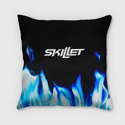 Подушка квадратная Skillet blue fire