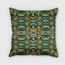 Подушка квадратная Мозаика из самоцветов, цвет: 3D-принт