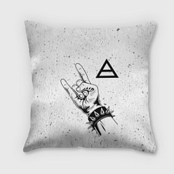 Подушка квадратная Thirty Seconds to Mars и рок символ, цвет: 3D-принт