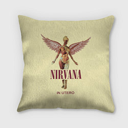 Подушка квадратная Nirvana - In utero, цвет: 3D-принт