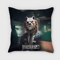 Подушка квадратная Payday 3 lion, цвет: 3D-принт