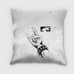 Подушка квадратная Limp Bizkit и рок символ, цвет: 3D-принт