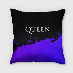 Подушка квадратная Queen purple grunge, цвет: 3D-принт