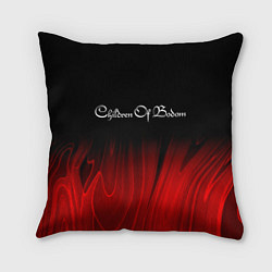 Подушка квадратная Children of Bodom red plasma, цвет: 3D-принт