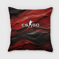 Подушка квадратная Dark red CS GO, цвет: 3D-принт