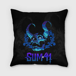 Подушка квадратная Sum41 horns skull