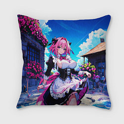 Подушка квадратная Астольфо служанка - Fate grand order, цвет: 3D-принт