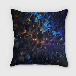 Подушка квадратная Летящие объемные камни, цвет: 3D-принт
