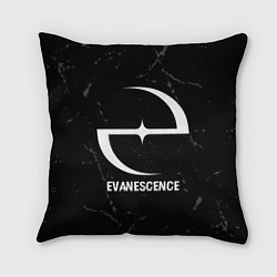 Подушка квадратная Evanescence glitch на темном фоне, цвет: 3D-принт