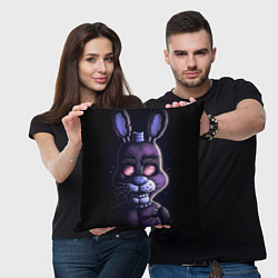 Подушка квадратная Five Nights at Freddys Bonnie, цвет: 3D-принт — фото 2