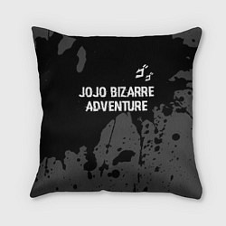 Подушка квадратная JoJo Bizarre Adventure glitch на темном фоне: симв, цвет: 3D-принт