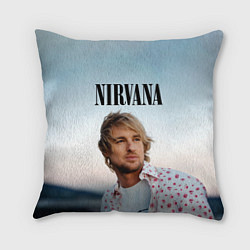 Подушка квадратная Тру фанат Nirvana, цвет: 3D-принт