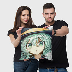 Подушка квадратная Touhou Project Милая Койши Комейдзи, цвет: 3D-принт — фото 2