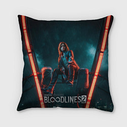 Подушка квадратная Мистер Дамп Vampire the masquerade bloodlines 2, цвет: 3D-принт