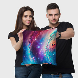 Подушка квадратная Удивительная вселенная, цвет: 3D-принт — фото 2
