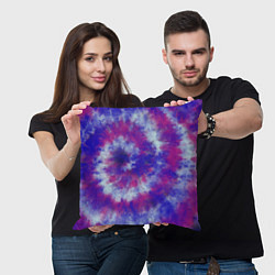 Подушка квадратная Tie-Dye дизайн, цвет: 3D-принт — фото 2