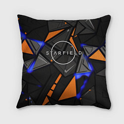 Подушка квадратная Starfield logo abstract, цвет: 3D-принт