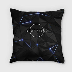 Подушка квадратная Stafield logo black, цвет: 3D-принт