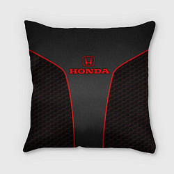 Подушка квадратная Honda - униформа красная, цвет: 3D-принт