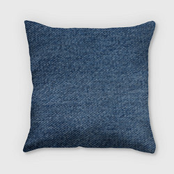 Подушка квадратная Текстура джинсы, цвет: 3D-принт