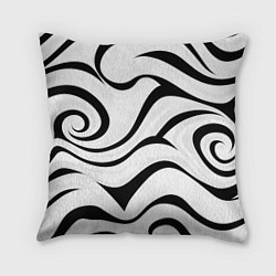 Подушка квадратная Анималистическая абстракция зебры, цвет: 3D-принт