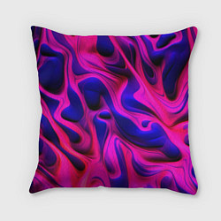 Подушка квадратная Pink blue abstract, цвет: 3D-принт