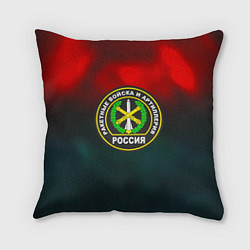 Подушка квадратная Ракетные войска ПВО, цвет: 3D-принт