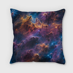 Подушка квадратная Космическая туманность, цвет: 3D-принт