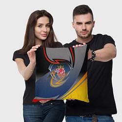 Подушка квадратная Scania логотип, цвет: 3D-принт — фото 2