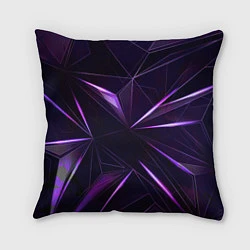 Подушка квадратная Фиолетовый хрусталь, цвет: 3D-принт
