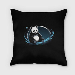 Подушка квадратная Панда сидит, цвет: 3D-принт