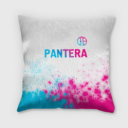 Подушка квадратная Pantera neon gradient style посередине